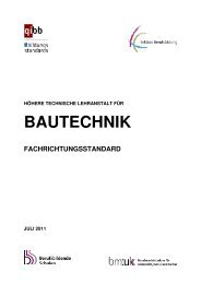 bautechnik fachrichtungsstandard - Berufsbildende Schulen in ...