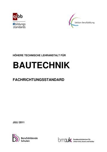 bautechnik fachrichtungsstandard - Berufsbildende Schulen in ...