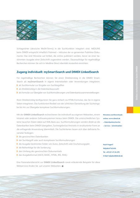 Medizin-Recherche und Datenbankangebot 2012 - DIMDI