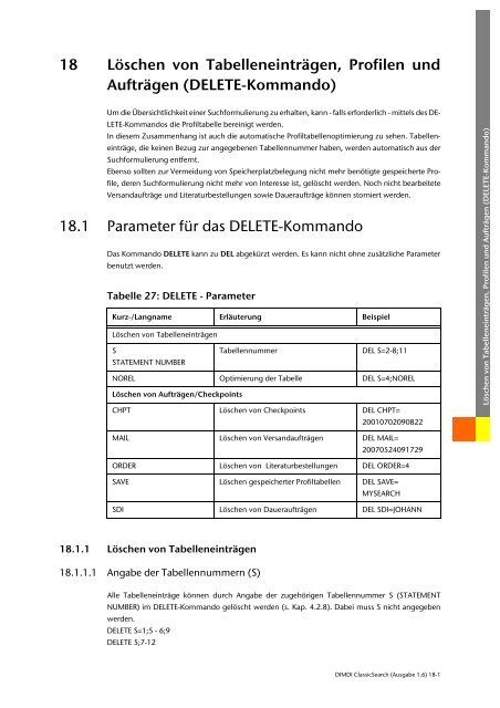 Benutzerhandbuch zur DIMDI ClassicSearch