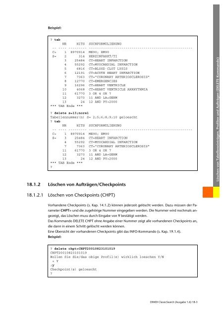 Benutzerhandbuch zur DIMDI ClassicSearch