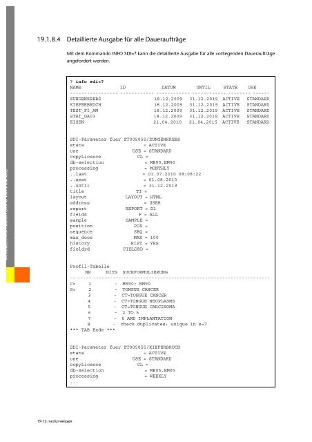 Benutzerhandbuch zur DIMDI ClassicSearch