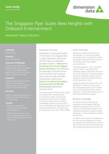 Mitsubishi Heavy Industries Case Study - Dimension Data