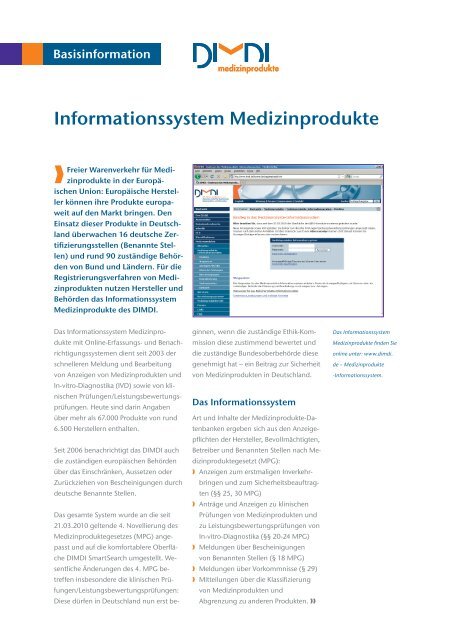 Informationssystem Medizinprodukte - DIMDI