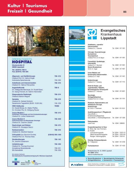 Kultur | Tourismus Freizeit | Gesundheit - Lippstadt