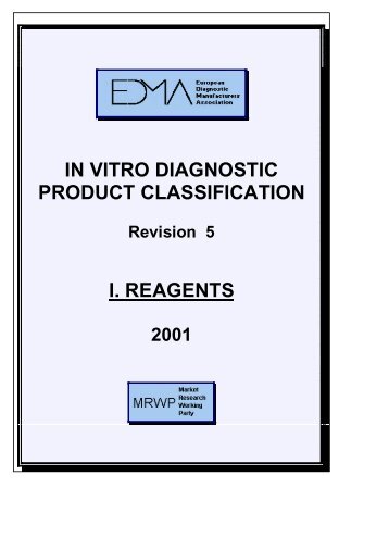 in vitro diagnostic product classification i. reagents - DIMDI
