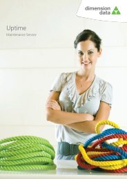 Uptime Maintenance Service Brochure - Dimension Data