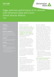 Ziggo Case Study - Dimension Data