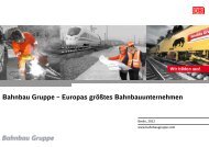 Bahnbau Gruppe - DB Bahnbau GmbH