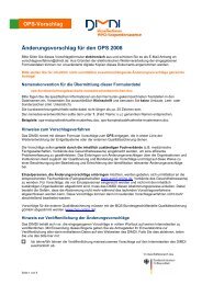 OPS-Vorschlag Änderungsvorschlag für den OPS 2008 - DIMDI