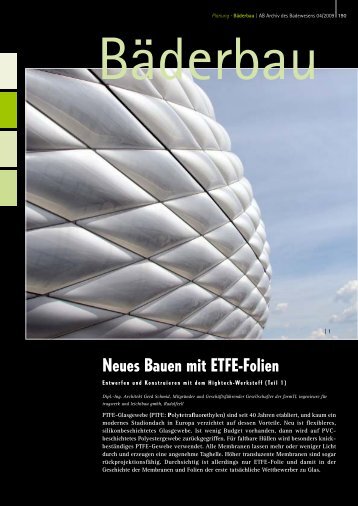 Neues Bauen mit ETFE-Folien - Dyana