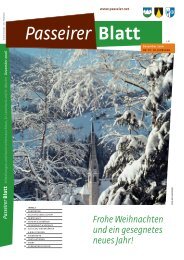 Passeirer Blatt, Dezember-Ausgabe 2006 (Pdf, 2.9 mb - zurück