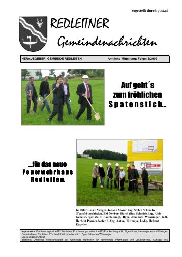 REDLEITEN aktuell Herzlichen Glückwunsch… - Frankenburg.com
