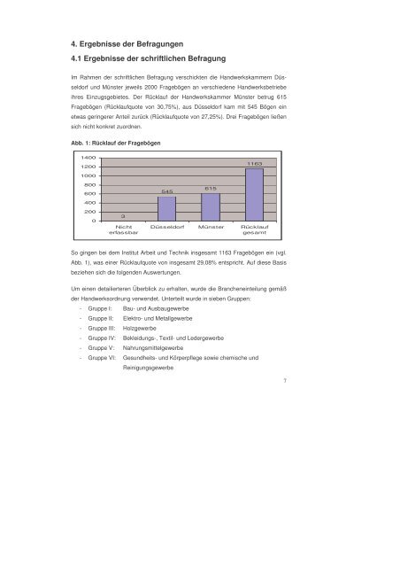 Endbericht des Projektes "Ausbildungssituation im Handwerk ...