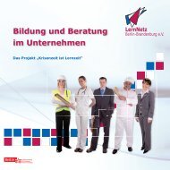 Bildung und Beratung im Unternehmen - LernNetz Berlin ...