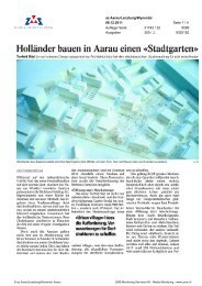 Holländer bauen in Aarau einen «Stadtgarten» - Torfeld Süd