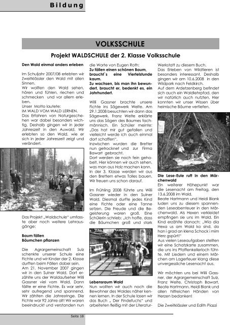 Gemeindezeitung 2/08 - Gemeinde Sulz