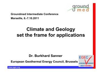 climate and geology European Geothermal Energy Council