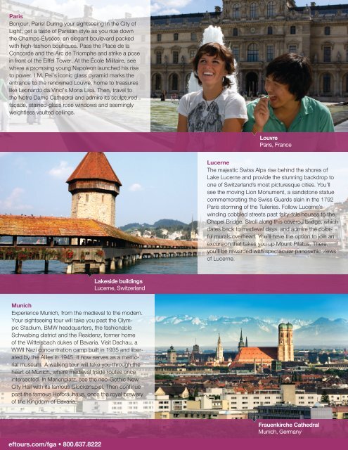 France, Germany &the Alps - EF Tours