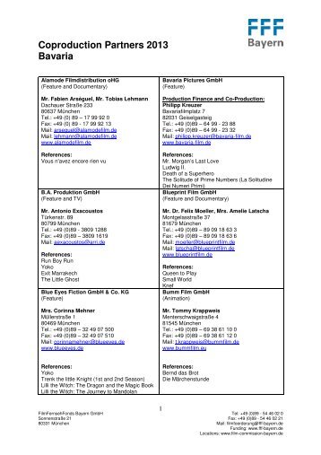 FFF Bayern - KoProListe 2013 Stand 18.12.12 - FilmFernsehFonds ...