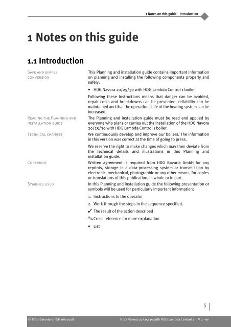 1.2 Structure of the Planning and installation guide - Shop