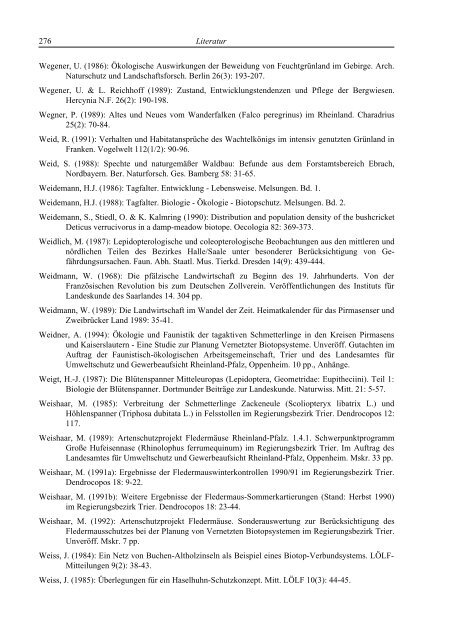 Planung Vernetzter Biotopsysteme Bereich Landkreis Südwestpfalz ...