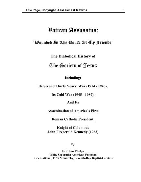 Vatican Assassins