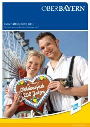 Geschäftsbericht 2010 - Tourismusverband München-Oberbayern e.V.