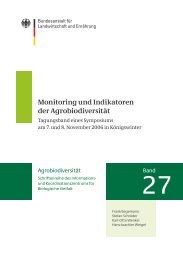 Monitoring und Indikatoren der Agrobiodiversität - Genres