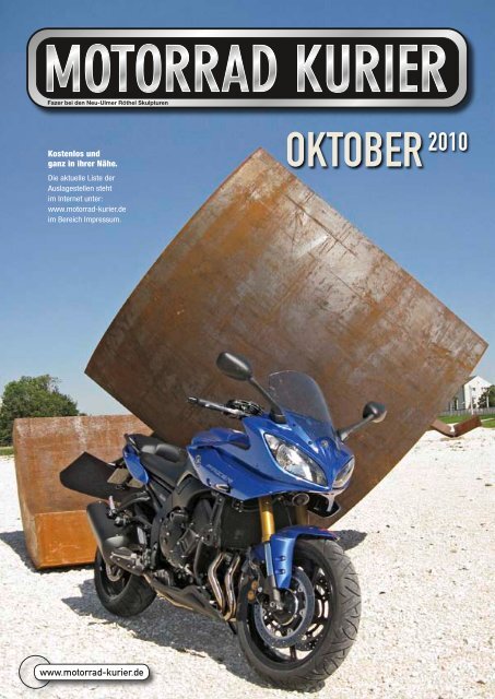 ACHTUNG! Herbstpreise - jetzt zugreifen - Motorrad-Kurier