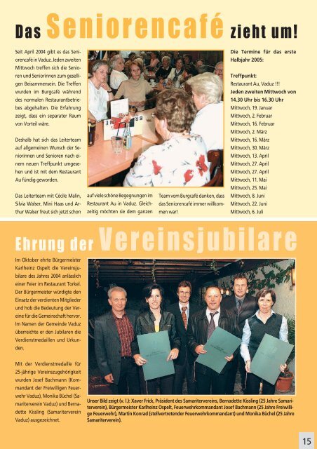Geschätzte Einwohnerinnen und Einwohner von Vaduz
