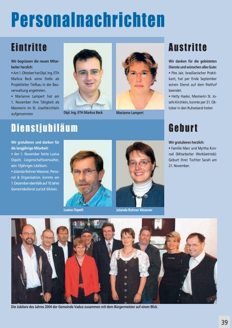 Geschätzte Einwohnerinnen und Einwohner von Vaduz