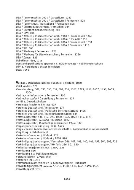 HÖRFUNK UND FERNSEHEN - Netzwerk Mediatheken