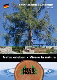 Natur erleben • Vivere la natura - Heck-Holz