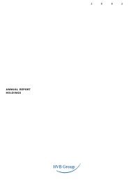 2009 Annual Report Investor Relations Hypovereinsbank