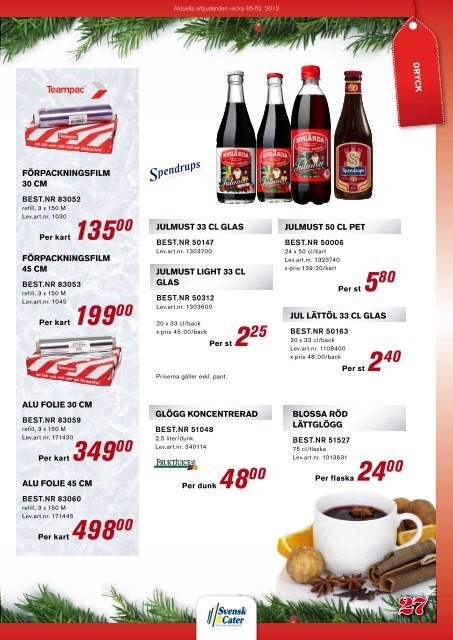 Julbilaga 2012.pdf - Svensk Cater