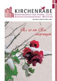 kirchenrabe gemeindebrief der evang.-luth. auferstehungskirche ...