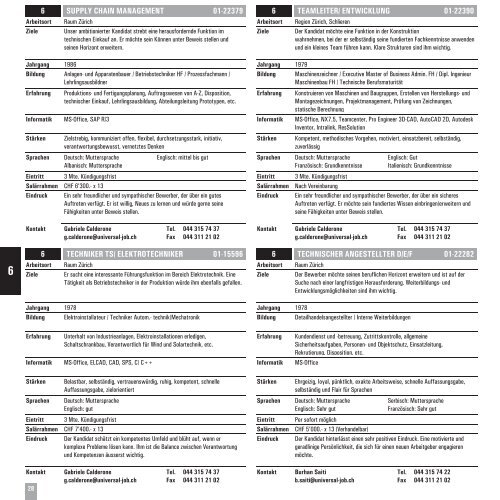 Zürich (PDF) - Universal-Job AG