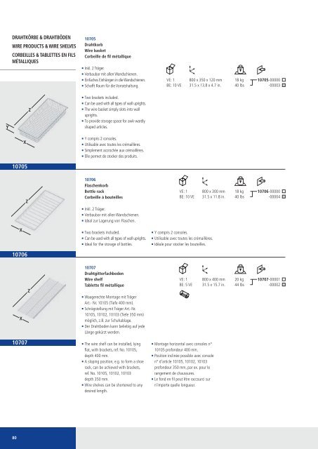 produkt programm product program programme de produit - Schadebo