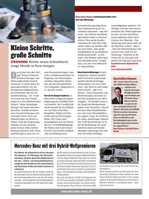 Industriemagazin Oktober/2008.