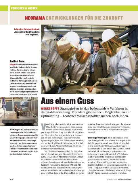 Industriemagazin Oktober/2008.