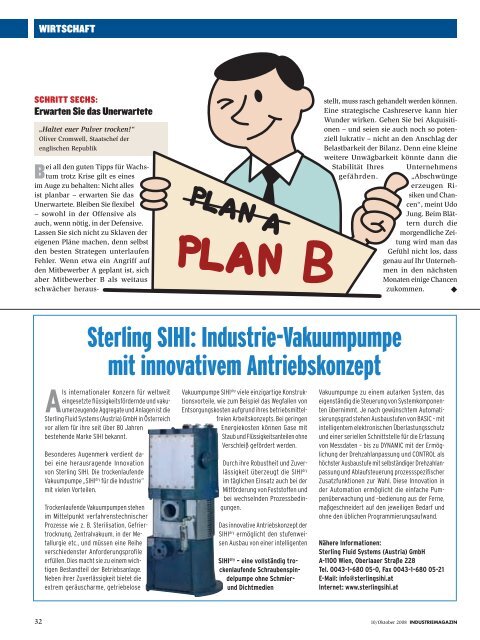 Industriemagazin Oktober/2008.