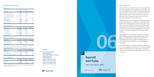 06 BayernLB Brief Profile - Bayerische Landesbank