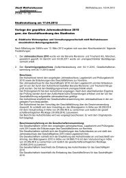 Städtische Wohnungsbau- und Verwaltungsgesellschaft mbH 2010