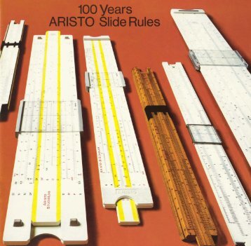 100 years ARISTO Slide Rules