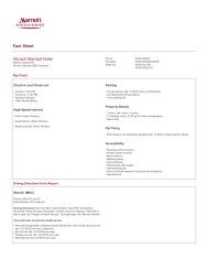 Munich Marriott Hotel - Fact Sheet - ELGI