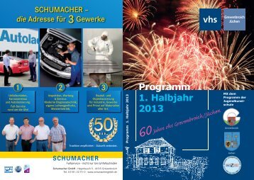 VHS-Programm Frühjahr - Sommer 2013 - Stadt Grevenbroich