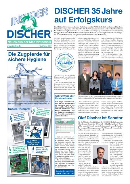 discher insider - DISCHER Technik GmbH