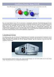 Cine4Home Preview: Sanyo PLV-Z5 - Beamer-Test