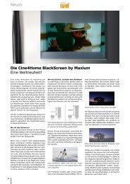 Neues Die Cine Home BlackScreen by Maxlum Eine Weltneuheit!